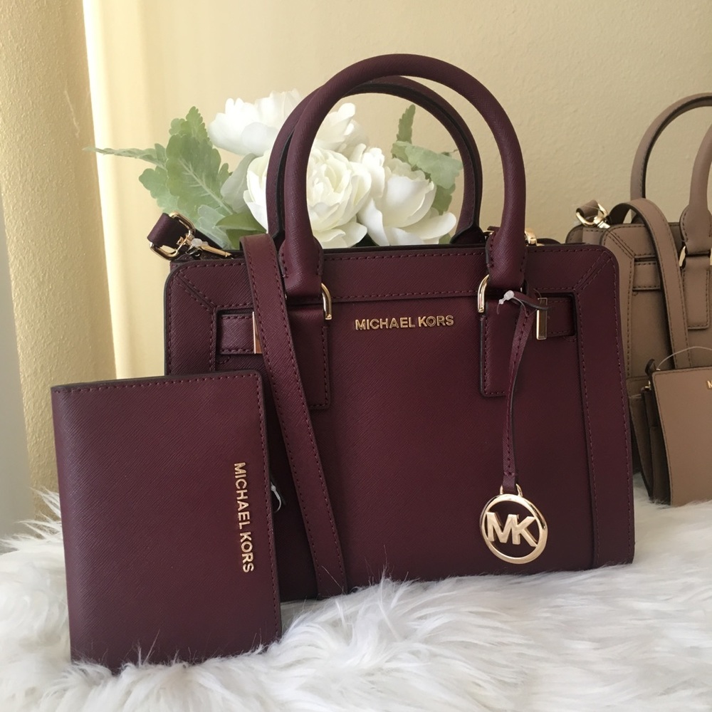 Last one✨Michael Kors small Dillion Satchel&wallet - Picture 2 of 8